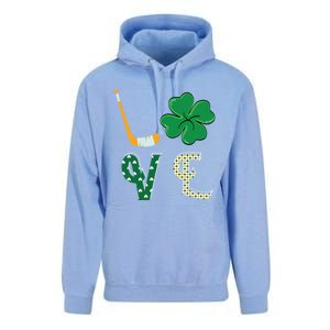 Hockey Lover Saint Patricks Day Hockey Irish Hockey Lover Gift Unisex Surf Hoodie