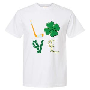 Hockey Lover Saint Patricks Day Hockey Irish Hockey Lover Gift Garment-Dyed Heavyweight T-Shirt