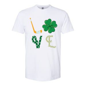 Hockey Lover Saint Patricks Day Hockey Irish Hockey Lover Gift Softstyle CVC T-Shirt