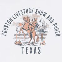 Houston Livestock Show And Rodeo Texas Cowboy And Horse Flatbill Hat
