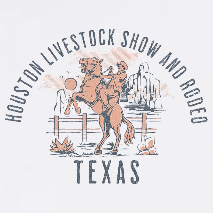 Houston Livestock Show And Rodeo Texas Cowboy And Horse Flatbill Hat
