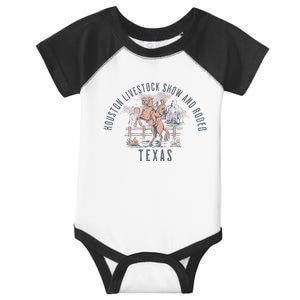 Houston Livestock Show And Rodeo Texas Cowboy And Horse Infant Baby Jersey Bodysuit