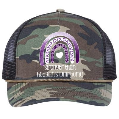 Hodgkin's Lymphoma Survivor Cancer Warrior Gift Retro Rope Trucker Hat Cap