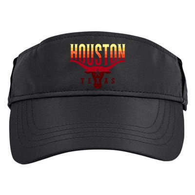 Houston Longhorn Sunset Logo Adult Drive Performance Visor