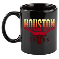 Houston Longhorn Sunset Logo 11oz C Handle Ceramic Mug