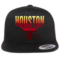 Houston Longhorn Sunset Logo Flatbill Hat