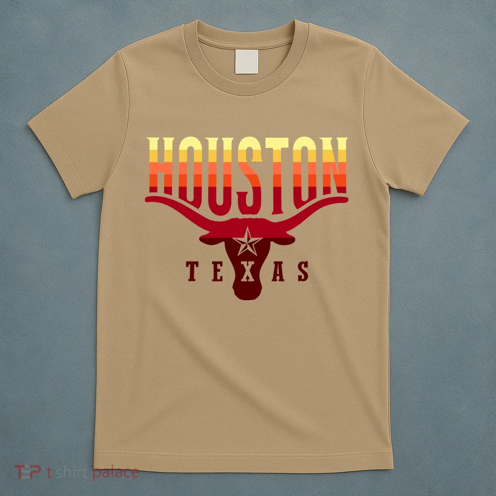 Houston Longhorn Sunset Logo T-Shirt