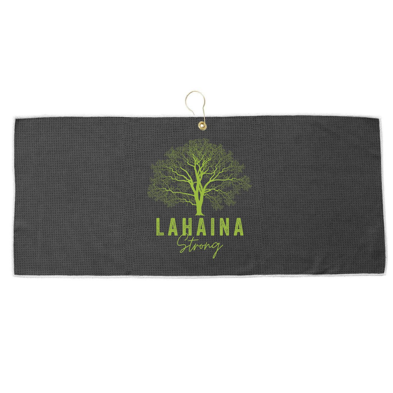 Hawaii Lahaina Strong Lahaina Supporter Large Microfiber Waffle Golf Towel
