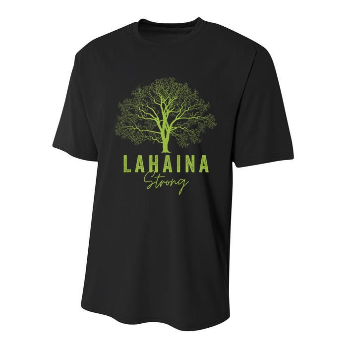 Hawaii Lahaina Strong Lahaina Supporter Youth Performance Sprint T-Shirt