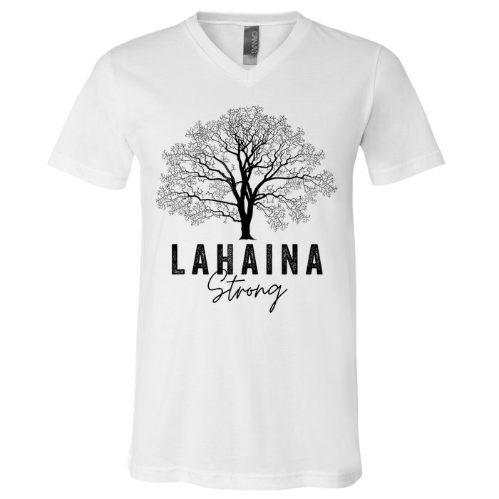 Hawaii Lahaina Strong Pray For Maui Lahaina V-Neck T-Shirt