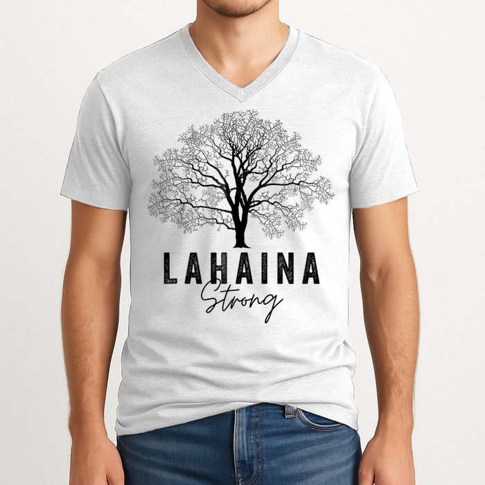 Hawaii Lahaina Strong Pray For Maui Lahaina V-Neck T-Shirt