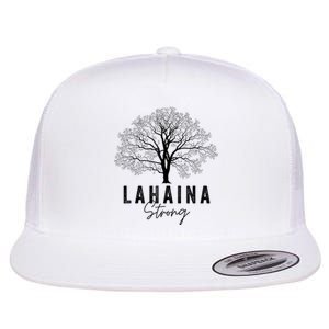 Hawaii Lahaina Strong Pray For Maui Lahaina Flat Bill Trucker Hat