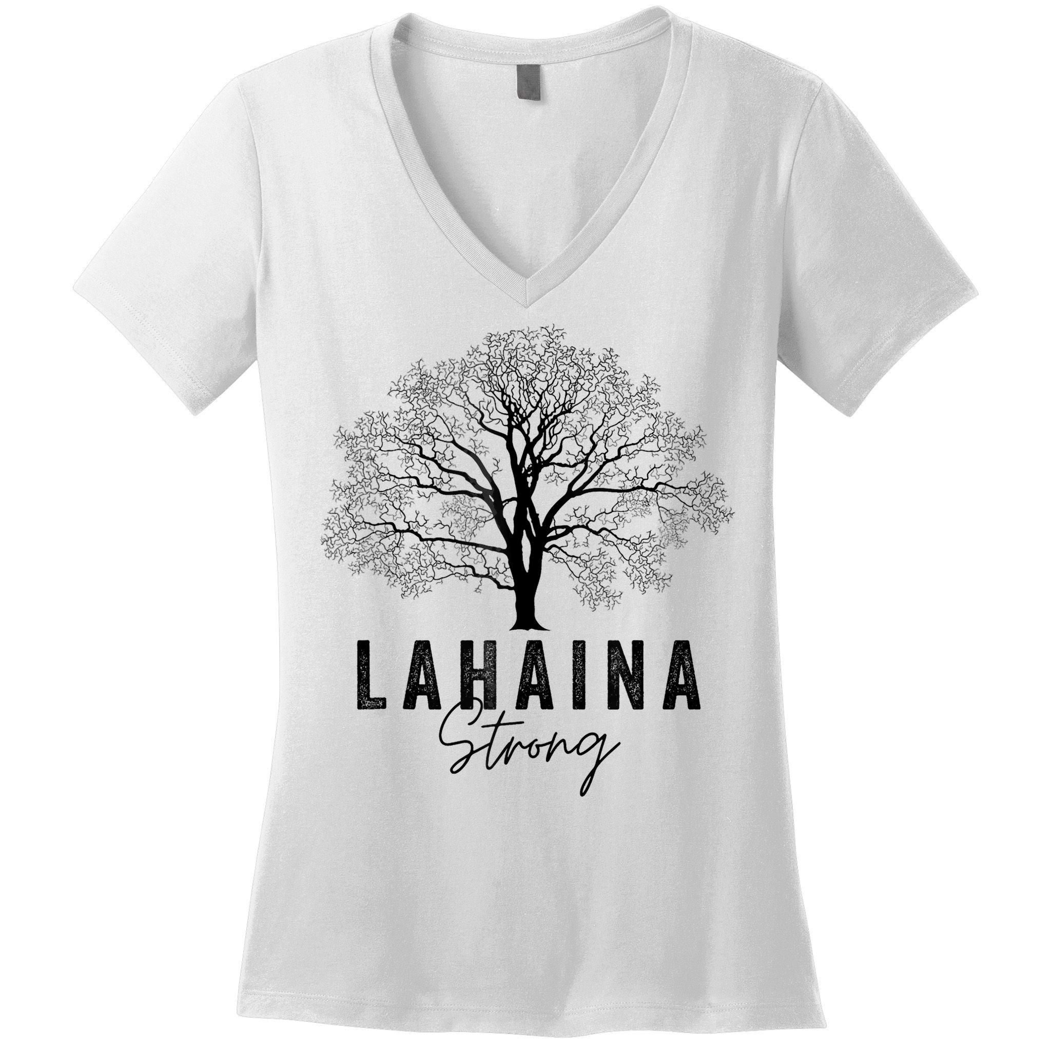 Hawaii Lahaina Strong Pray For Maui Lahaina Women's V-Neck T-Shirt