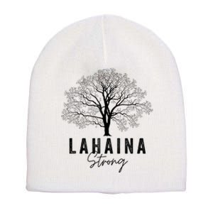 Hawaii Lahaina Strong Pray For Maui Lahaina Short Acrylic Beanie