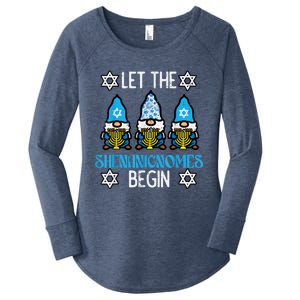 Hanukkah Let Shenanignome Begin Chanukah Gnome Women's Perfect Tri Tunic Long Sleeve Shirt