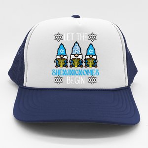 Hanukkah Let Shenanignome Begin Chanukah Gnome Trucker Hat