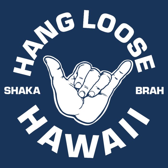 Hang Loose Shaka Brah funny Hang Loose Hawaiian Premium T-Shirt