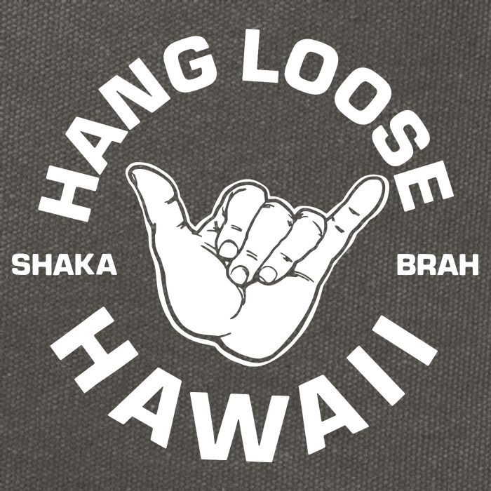 Hang Loose Shaka Brah Hawaii Cotton Canvas Backpack