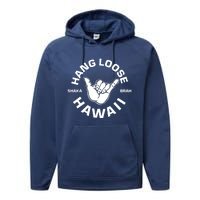 Hang Loose Shaka Brah Hawaii Performance Fleece Hoodie