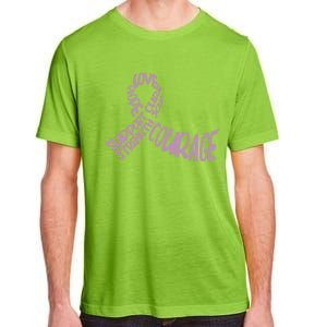 Hope Love Support Testicular Cancer Awareness Month Warriors Gift Adult ChromaSoft Performance T-Shirt