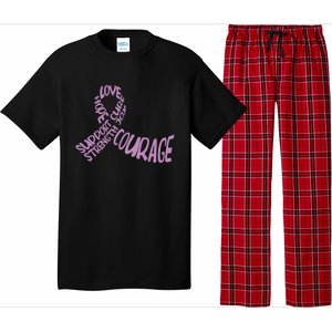 Hope Love Support Testicular Cancer Awareness Month Warriors Gift Pajama Set