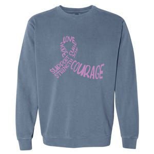 Hope Love Support Testicular Cancer Awareness Month Warriors Gift Garment-Dyed Sweatshirt