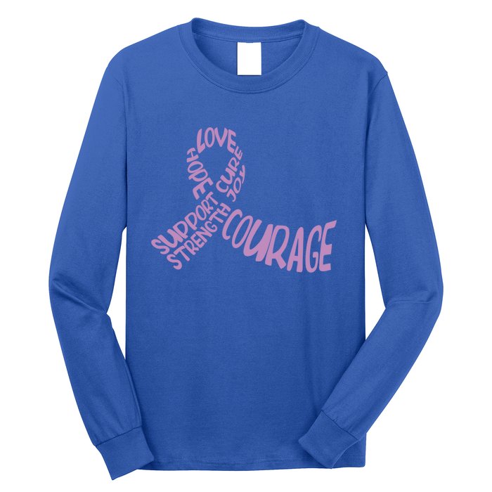 Hope Love Support Testicular Cancer Awareness Month Warriors Gift Long Sleeve Shirt