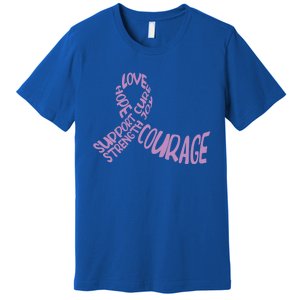 Hope Love Support Testicular Cancer Awareness Month Warriors Gift Premium T-Shirt