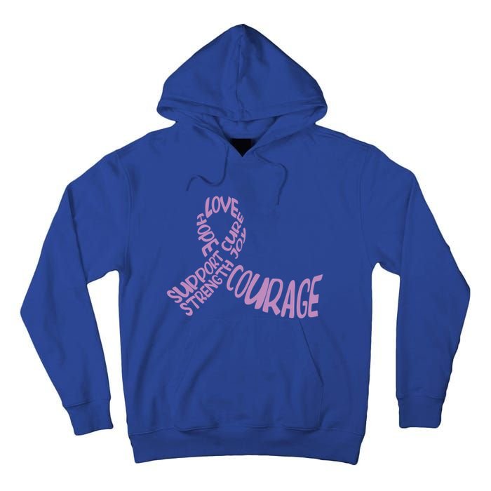 Hope Love Support Testicular Cancer Awareness Month Warriors Gift Tall Hoodie