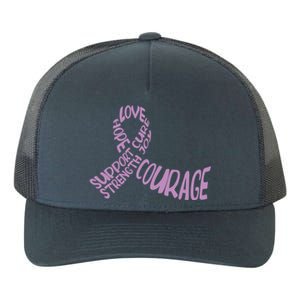 Hope Love Support Testicular Cancer Awareness Month Warriors Gift Yupoong Adult 5-Panel Trucker Hat