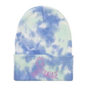 Hope Love Support Testicular Cancer Awareness Month Warriors Gift Tie Dye 12in Knit Beanie