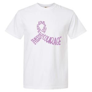 Hope Love Support Testicular Cancer Awareness Month Warriors Gift Garment-Dyed Heavyweight T-Shirt