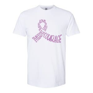 Hope Love Support Testicular Cancer Awareness Month Warriors Gift Softstyle CVC T-Shirt