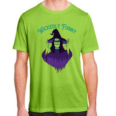 Halloween Lovers Sarcastic Spooky Witch Wickedly Funny Adult Gift Adult ChromaSoft Performance T-Shirt