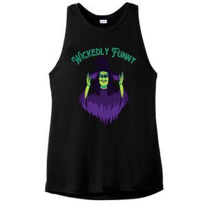 Halloween Lovers Sarcastic Spooky Witch Wickedly Funny Adult Gift Ladies PosiCharge Tri-Blend Wicking Tank