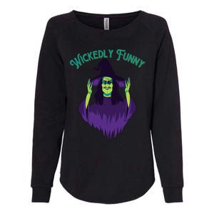 Halloween Lovers Sarcastic Spooky Witch Wickedly Funny Adult Gift Womens California Wash Sweatshirt