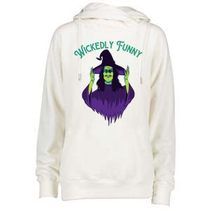 Halloween Lovers Sarcastic Spooky Witch Wickedly Funny Adult Gift Womens Funnel Neck Pullover Hood