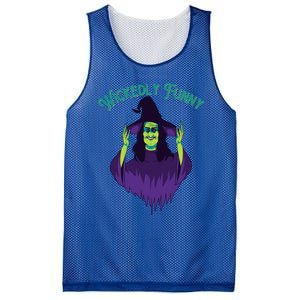 Halloween Lovers Sarcastic Spooky Witch Wickedly Funny Adult Gift Mesh Reversible Basketball Jersey Tank