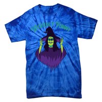 Halloween Lovers Sarcastic Spooky Witch Wickedly Funny Adult Gift Tie-Dye T-Shirt