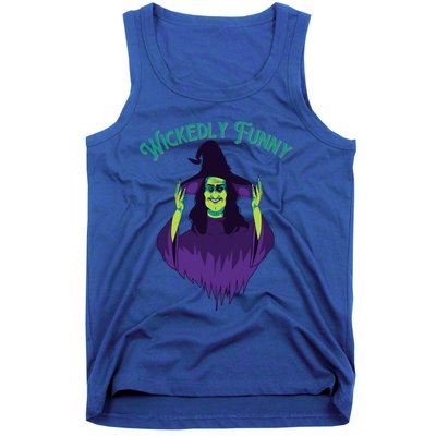 Halloween Lovers Sarcastic Spooky Witch Wickedly Funny Adult Gift Tank Top