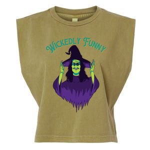 Halloween Lovers Sarcastic Spooky Witch Wickedly Funny Adult Gift Garment-Dyed Women's Muscle Tee