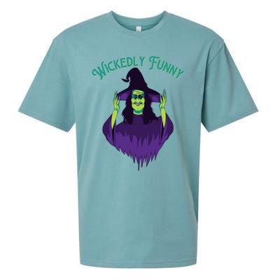 Halloween Lovers Sarcastic Spooky Witch Wickedly Funny Adult Gift Sueded Cloud Jersey T-Shirt