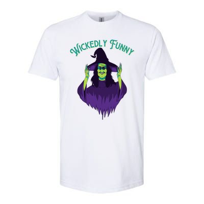 Halloween Lovers Sarcastic Spooky Witch Wickedly Funny Adult Gift Softstyle CVC T-Shirt