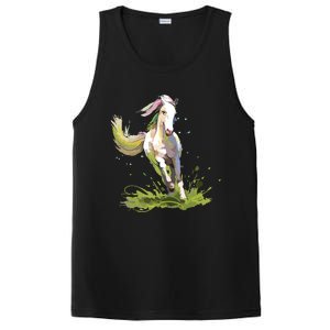 Horse Lover Shirts Girl Horseback Riding Equestrian Horse PosiCharge Competitor Tank