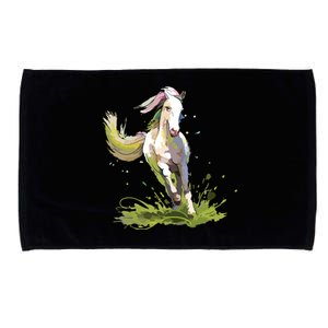 Horse Lover Shirts Girl Horseback Riding Equestrian Horse Microfiber Hand Towel