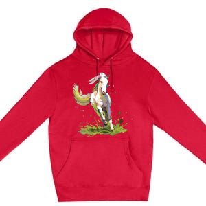 Horse Lover Shirts Girl Horseback Riding Equestrian Horse Premium Pullover Hoodie