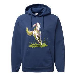 Horse Lover Shirts Girl Horseback Riding Equestrian Horse Performance Fleece Hoodie