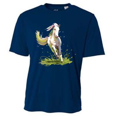 Horse Lover Shirts Girl Horseback Riding Equestrian Horse Cooling Performance Crew T-Shirt