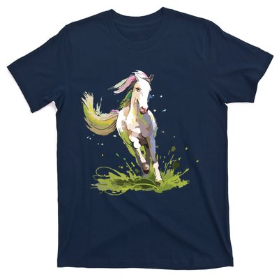 Horse Lover Shirts Girl Horseback Riding Equestrian Horse T-Shirt