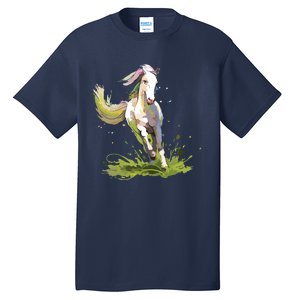 Horse Lover Shirts Girl Horseback Riding Equestrian Horse Tall T-Shirt